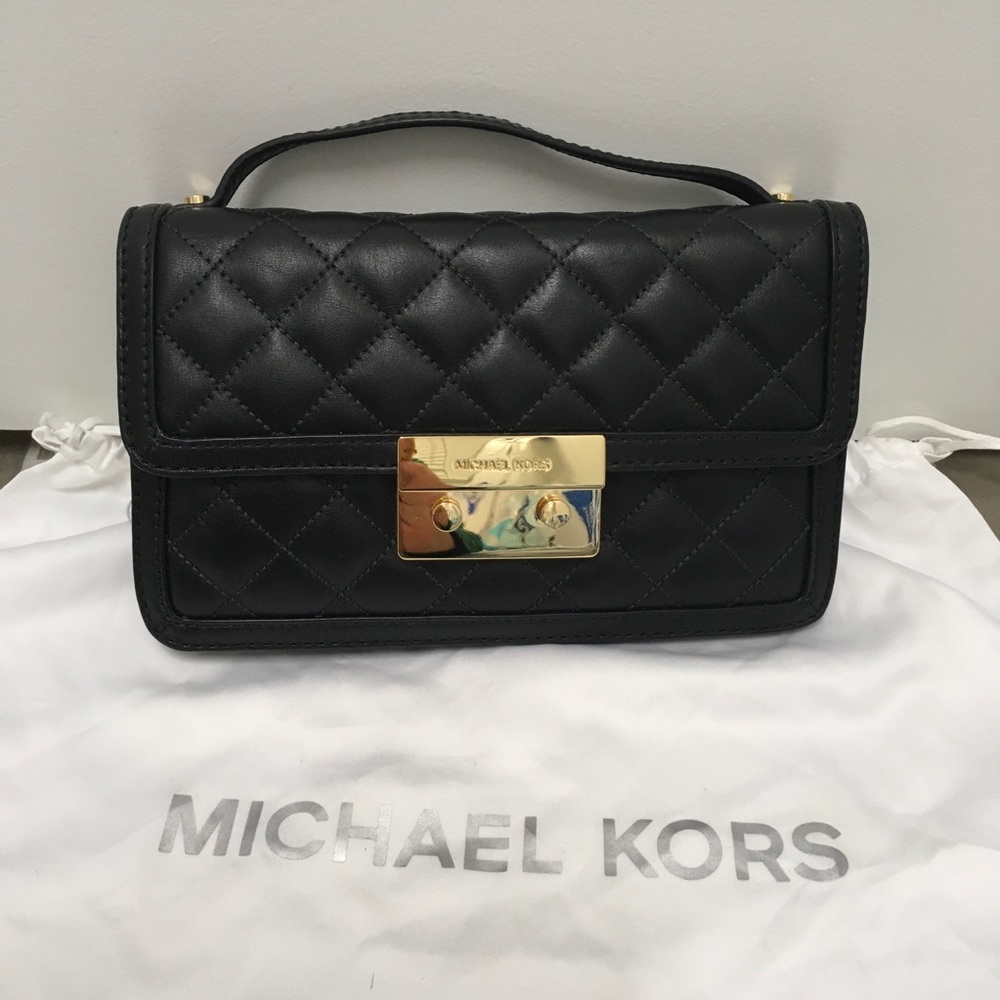 NWT Michael Kors Sloan chain messenger bag in black